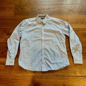 Classic Blue and Pink Plaid Men's Shirt